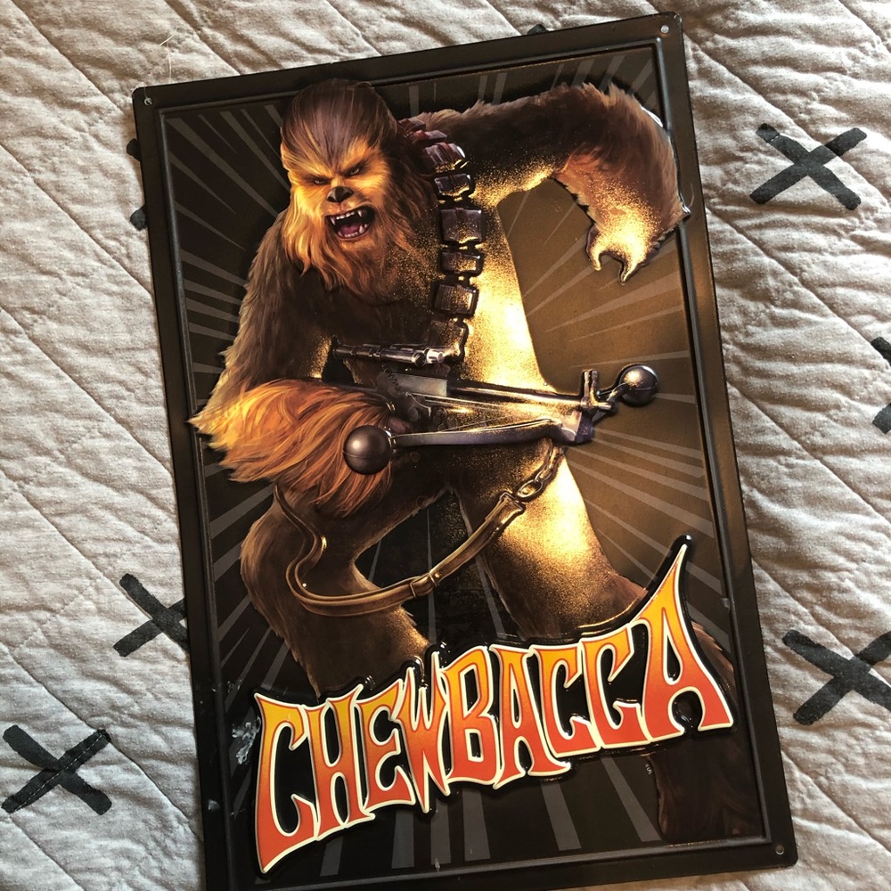 Star Wars Chewbacca metal wall art